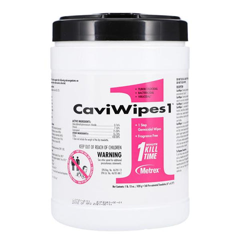 Metrex/TotalCare Towelette Surface Disinfectant CaviWipes1 160/Cn, 12 CN/CA - 13-5100