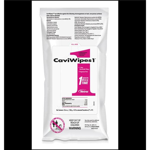 Metrex/TotalCare Disinfectant & Decontaminant Surface Towelette CaviWipes1 45/Pk, 20 PK/CA - 13-5224