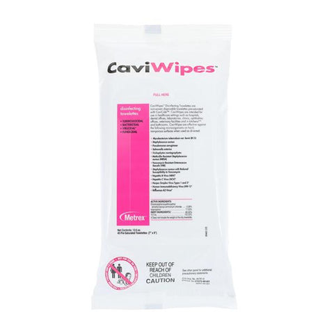 Metrex/TotalCare Towelette Surface Disinfectant CaviWipes Flat Pack 45/Pk, 20 PK/CA - 13-1224