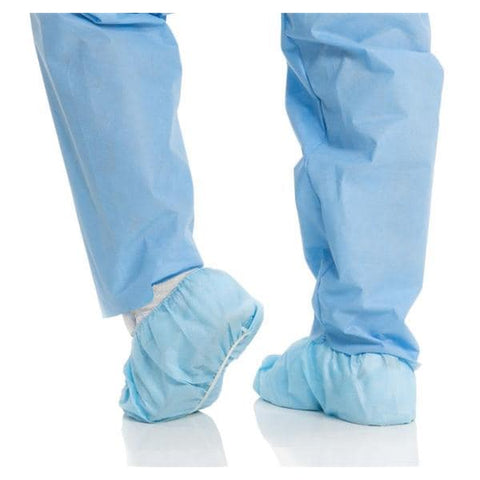 O & M Halyard Cover Shoe 3 Layer SMS Size Universal Blue 100/Bx, 3 BX/CA - 69551