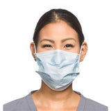 O & M Halyard Mask Procedure ASTM Level 2 Pleated Blue 50/Bx, 10 BX/CA - 62115
