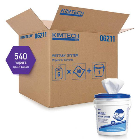 Kimberly Clark Professional Wipers WetTask Spunlace 12 in x 12.5 in White 6/Ca - 6211