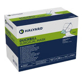 O & M Halyard Mask Tie On Duckbill / Pouch Style Green 50/Bx, 6 BX/CA - 37525