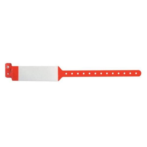 Precision Dynamics Corp. Wristband Identification Polyester Red Adult 500/Bx - 5080-16-PDM