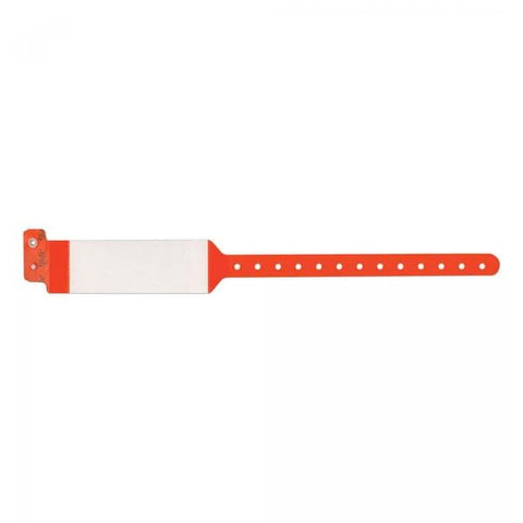 Precision Dynamics Corp. Wristband Identification Polyester Orange Adult 500/Box - 5080-17-PDM