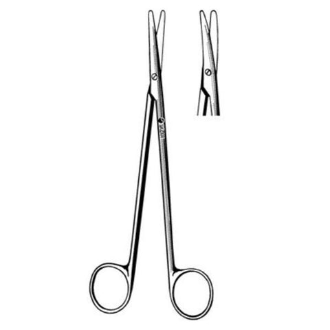 Sklar Instruments Scissors Dissecting Metzenbaum 8" Blunt/Blunt Smooth Curved Stainless Steel Each - 55-9080
