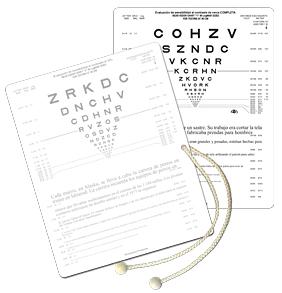 COMBINATION HIGH AND 10% LOW CONTRAST NEAR VISION CARD