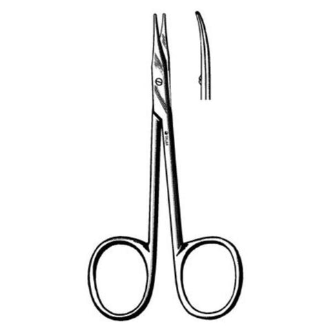 Sklar Instruments Scissors Tenotomy Stevens 4-1/2" Blunt/Blunt Smooth Curved Stainless Steel Each - 64-1342