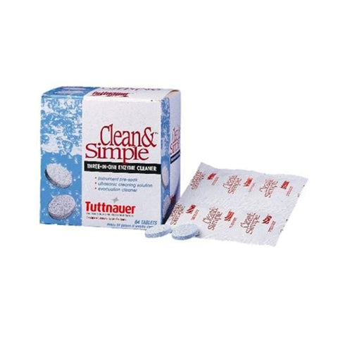 Tuttnauer USA Co. Cleaner Ultrasonic Clean & Simple 144/Bx, 12 BX/CA - CS0144