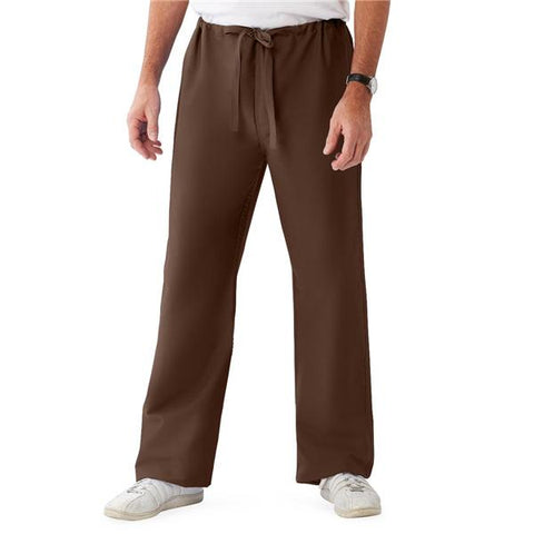 ComfortEase by Medline Pant Scrub 65% Polyester / 35% Cotton Unisex Brown Small Reversible 1 Pocket Each - 900JBRS-CM