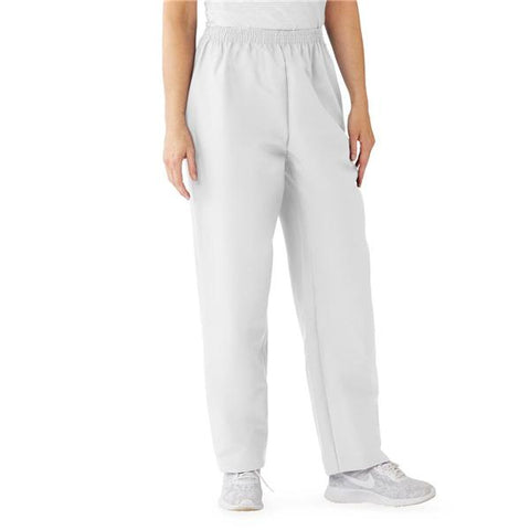 ComfortEase by Medline Scrub Pant 8850 Womens 2X Large White Each - 8850XTQXXL