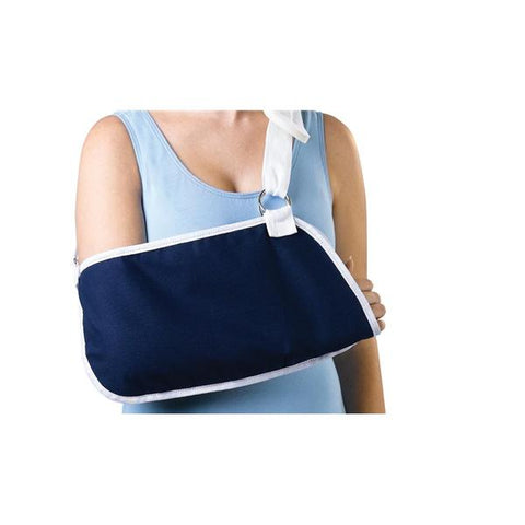 Medline Industries Inc Sling Deep Pocket Arm Cotton/Polyester Navy Size Medium Each - ORT11300M