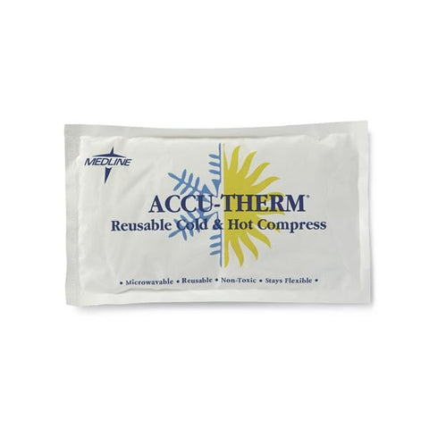 Medline Industries Inc Pack Hot/Cold Accu-Therm 5x10" Poly/Nylon/Gel Reusable Each, 16 Each/CA - MDS138020
