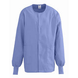 ComfortEase by Medline Jacket Warm-Up 65% Polyester / 35% Cotton Unisex Ceil Blue X-Large Each - 8832JTHXL