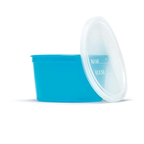Medline Industries Inc Container Denture Plastic 8 oz Aqua 250/Case - DYND70293