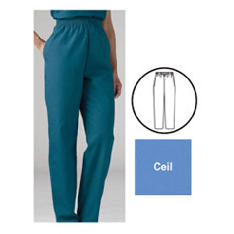 ComfortEase by Medline Scrub Pant 8850 Womens 3X Large Ceil Blue Each - 8850JTHXXXL
