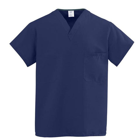 ComfortEase by Medline Shirt Scrub 910 Unisex 3X Large Midnight Blue Each - 910JNTXXXL-CM