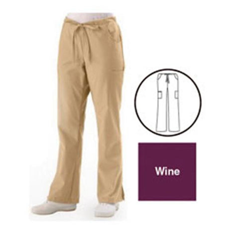 ComfortEase by Medline Pant Scrub 8865 Unisex Large Tall Wine Each - 8865JWNLT