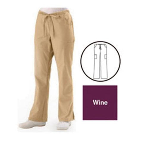 ComfortEase by Medline Pant Scrub ComfortEase 8865 Unisex 2X Large Petite Wine Each - 8865JWNXXLP