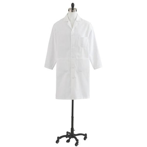 Medline Industries Inc Lab Coat 65% Polyester / 35% Cotton Heavyweight Twill Unisex Wht Sz 32 43 in Each - MDT775501032