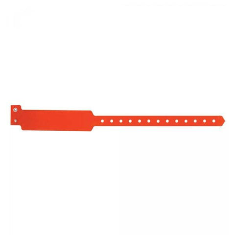 Precision Dynamics Corp. Wristband Identification Sentry SuperBand Poly Orange Adult Write On 500/Box - 5050-17-PDM