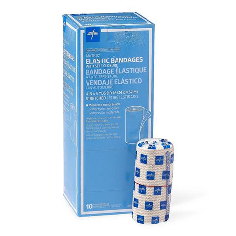 Medline Industries Inc Bandage Matrix 4"x5yd Stretch Elastic Self Closure LF 10/Bx - MDS087004LF