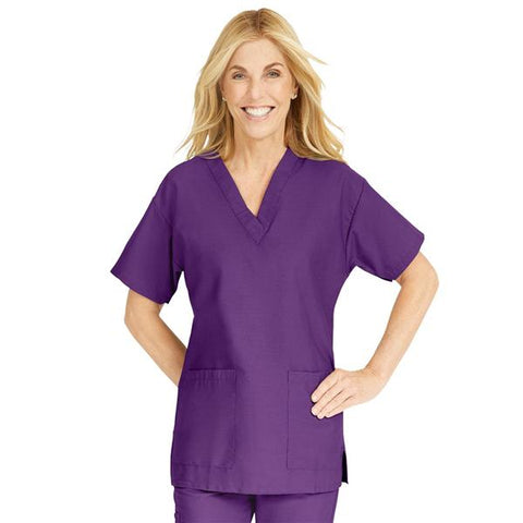 ComfortEase by Medline Shirt Scrub ComfortEase 8800 Womens Medium Purple Each - 8800JPPM