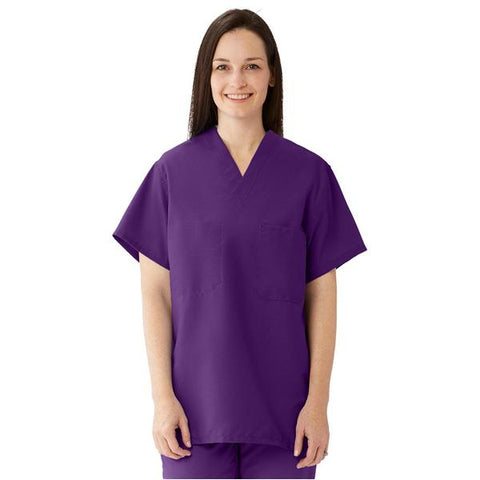 ComfortEase by Medline Shirt Scrub 910 Unisex X-Large Purple Each - 910JPPXL-CM