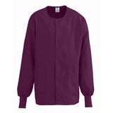 ComfortEase by Medline Jacket Warm-Up 65% Polyester / 35% Cotton Unisex Wine Small 2 Pockets Each - 8832JWNS