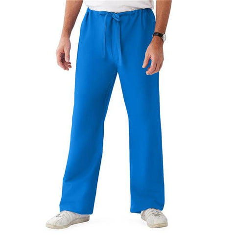 ComfortEase by Medline Pant Scrub 65% Polyester / 35% Cotton Unisex Royal Blue Md Reversible Pckt Each - 900JRLM-CM