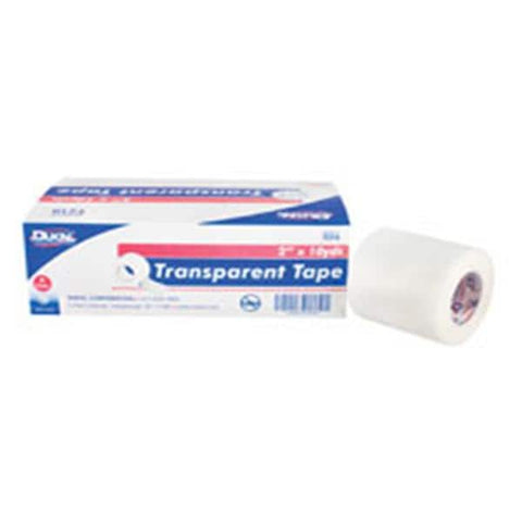 Dukal Corporation Tape Plastic 2"x10yd Transparent 6/Bx, 1 BX/CA - T210