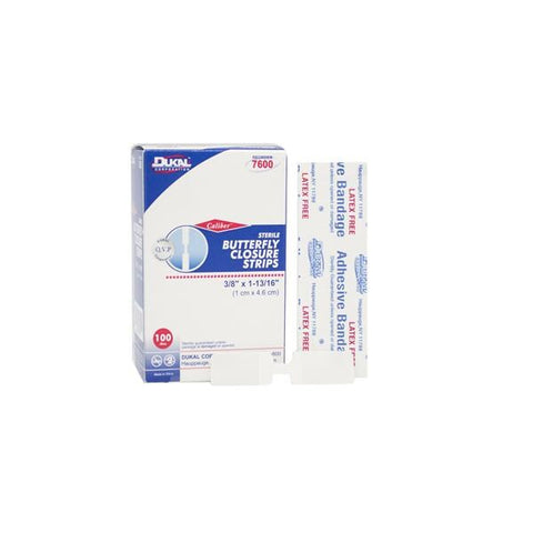 Dukal Corporation Strip Wound Closure Plastic Caliber 3/8x1-13/16" White LF 100/Bx, 1 BX/CA - 7600
