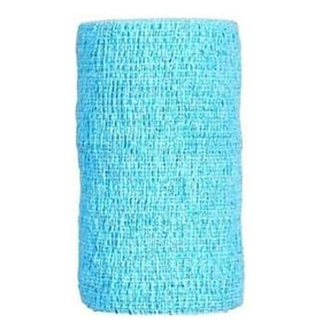 Andover Coated Products Bandage CoFlex Compression Elastic 1"x5yd Ltx NS Cohesive Light Blue 30/Case - 7100LB-030