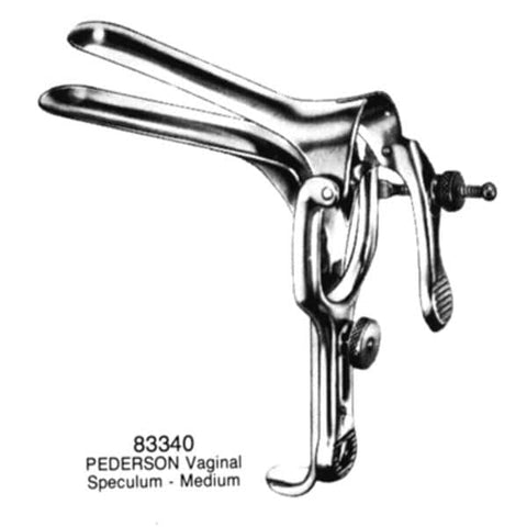 Medco Instruments Inc Speculum Vaginal Pederson 4x7/8" Medium Stainless Steel Each - 83340