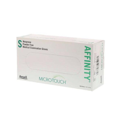 Ansell Healthcare Products LLC Gloves Neoprene Micro-Touch Affinity Latex-Free PF Small NS Green 100/Bx, 10 BX/CA - 3771