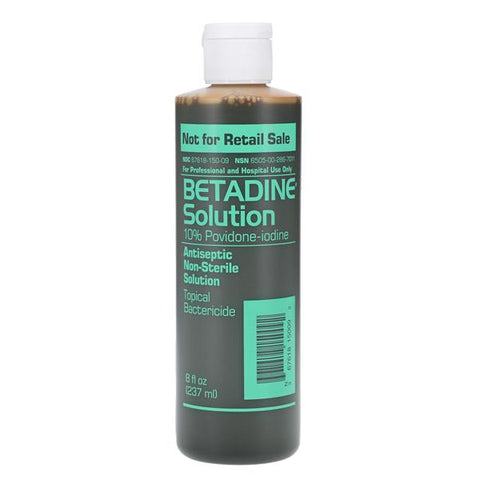 Purdue Products LP Solution Prep Betadine 8 oz Flip Top Bottle 8oz/Bt, 24 BT/CA - BSOL8P