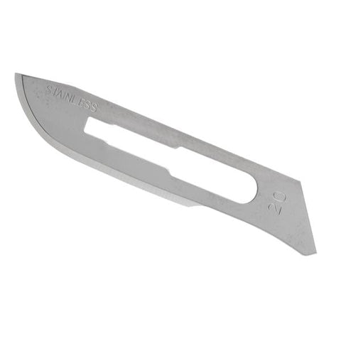 Myco Medical Supplies Blade Surgical Glassvan #20 Stainless Steel Sterile 100/Bx - 3001T-20