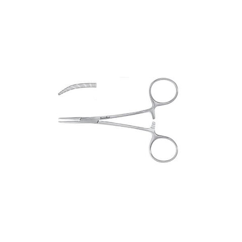 Miltex Forcep Hemostatic Halsted Mosquito Meister-Hand 5" Serrated Curved SS Each - Integra Miltex - MH7-10