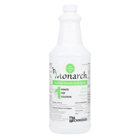 Air Techniques Inc Disinfectant Surface Spray Monarch Spray Bottle Mild Alcohol 32 oz Bt/32oz, 12 BT/CA - H6110-N