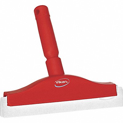 10 W Straight Double Foam Rubber Bench Squeegee With Handle Red