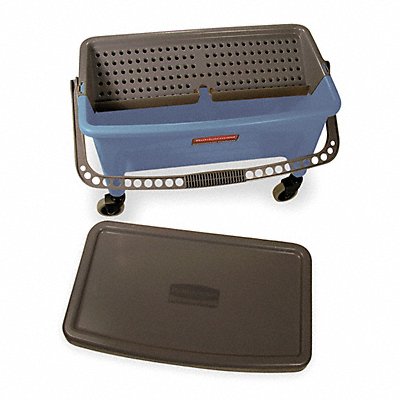 Blue Polypropylene Mop Bucket and Wringer 7 gal.