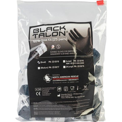 North America Rescue LLC Gloves Glove Powder-Free Nitrile Latex-Free 25/Pk - ZZ-0218