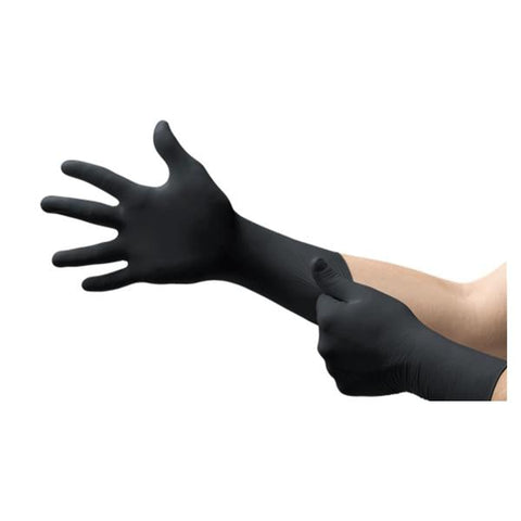Ansell Healthcare Products LLC Gloves Exam Midknight XTRA PF Nitrile Latex-Free 9.5 in 2XL Black 100/Bx, 10 BX/CA - 93862110