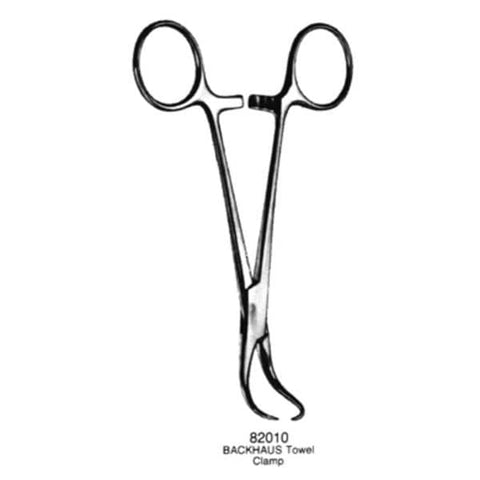 Medco Instruments Inc Clamp Towel Backhaus 5-1/2" Stainless Steel Each - 82010