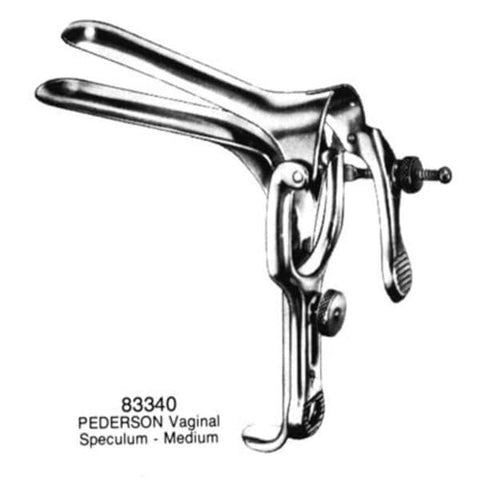 Medco Instruments Inc Speculum Vaginal Pederson 4x1" Large Stainless Steel Each - 83350