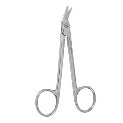 Miltex Scissors Wire Cutting Vantage 4-3/4" Serrated Angled Stainless Steel Each - Integra Miltex - V99-124