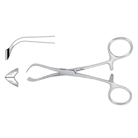 Miltex Clamp Towel Lorna Meister-Hand 4" Stainless Steel Each - Integra Miltex - MH7-514