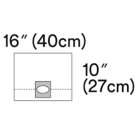 3M Medical Products Drape Lasik Surgical Steri-Drape Fenestrated 15x10" Clear Sterile 80/Ca - 1022