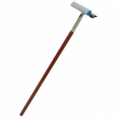 8 W Straight Rubber Window Squeegee With Handle Red