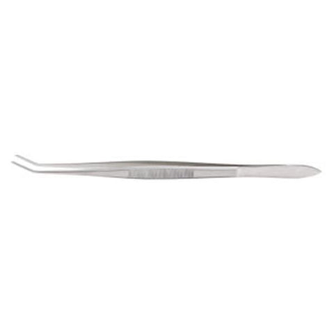 Miltex Forcep Utility Nugent 4-1/4" 1.2mm Wide Tip Smooth Curved Stainless Steel Each - Integra Miltex - 18-956
